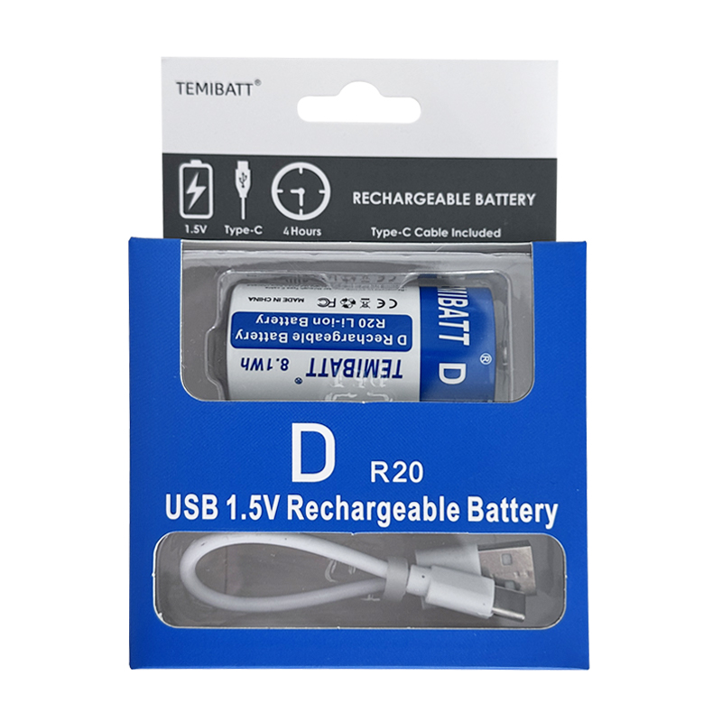 Temibatt D Battery-5400-Blue Pack