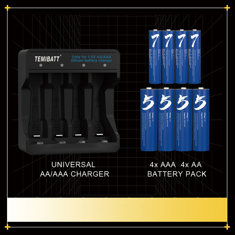 4 lithium batteries with size 5+4 lithium batteries with size 7 and square charger